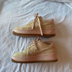 Pink suede Nike Air Force 1